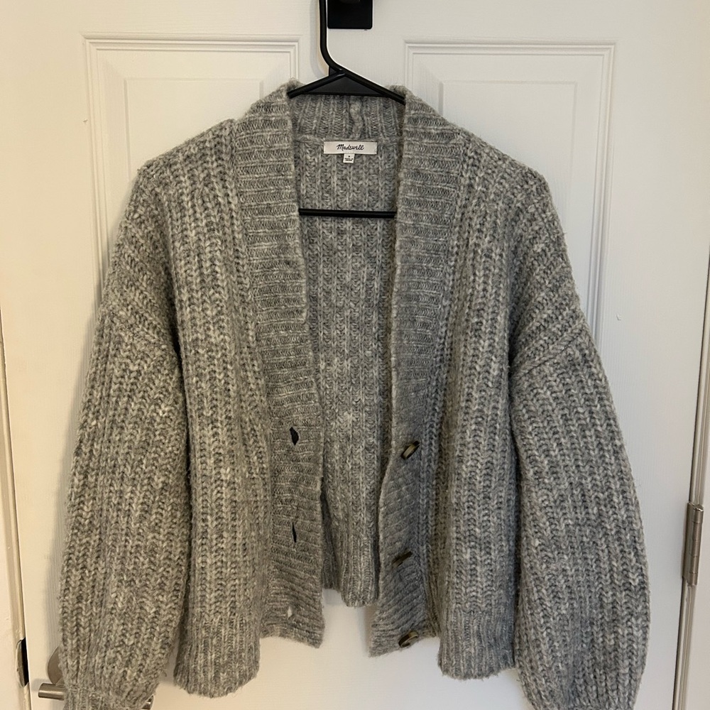 Madewell Gray Women's Cardigan Sweater